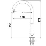 Akemi Sink Mixer Matte Black & Rose Gold - Image 4