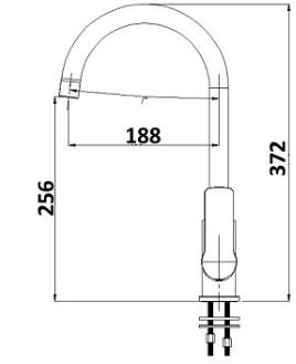 Akemi-tech-spec-1.jpg Akemi Sink Mixer Matte Black & Rose Gold - Image 4