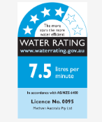 Aurajet-Rua-Rail-Shower-water-rating.png Aurajet Rua Rail Shower - Image 4