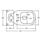 Liwa Skew Toilet Suite - Image 7