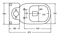 Liwa-aerial-dimensions.png Liwa Skew Toilet Suite - Image 7