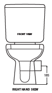 Liwa-right-dimensions.png Liwa Skew Toilet Suite - Image 4