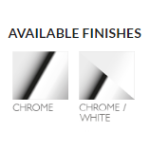 NX Vive Twin Shower Chrome/Matte White - Image 4