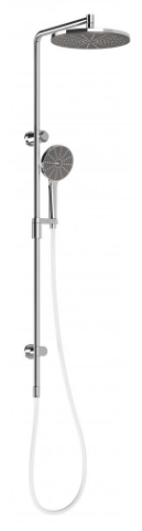 NX-Vive-twin-604650062.png NX Vive Twin Shower Chrome/Matte White - Image 1