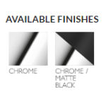 NX Quil Twin Shower Chrome/Matte Black - Image 4