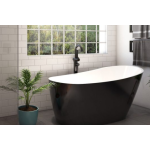 Piccolo Black 1500 Freestanding Bath - Image 5