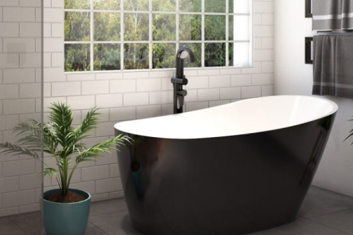 Piccolo-1500-black2.png Piccolo Black 1500 Freestanding Bath - Image 5