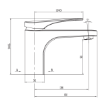 Platinum Basin Mixer - Image 2