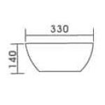 Artisic Above Counter Ceramic Basin - Image 3