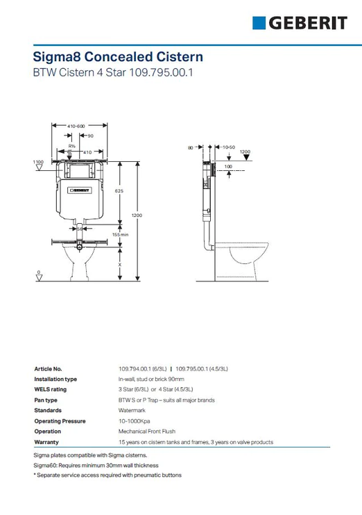 Sig8WF_2_d8313bd5-68f2-40d8-a6c8-bd38c5035ff3_522x741 RIMLESS WALL FACED PAN, CISTERN & BUTTON PACKAGE - Image 2