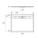 URBAN SHOWER OCEANO STONELITE   BASE MKII 1200 X 900 - Image 3