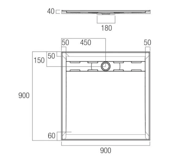 2UR900R_2_573x528 URBAN SHOWER  OCEANO STONELITE BASE MKII 900 X 900 - Image 2
