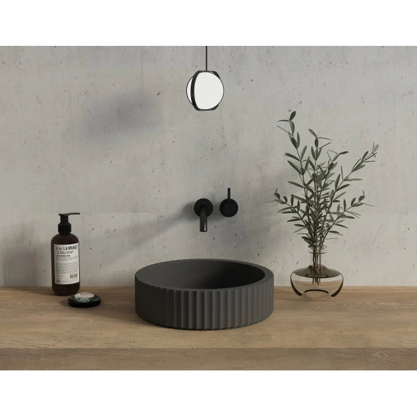 ROUND BASIN ECT PIAZA FLUTED