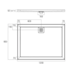 ECO SHOWER  OCEANO STONELITE BASE 1200 X 900 - Image 3