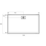 METRO SHOWER  OCEANO STONELITE  BASE 1500 X 900 - Image 3