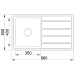 SINGLE BOWL WITH DRAINER IMPACT INSERT - Image 3