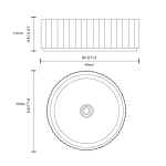 ROUND BASIN ECT PIAZA FLUTED - Image 3