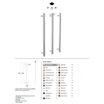HEATED TOWEL RAIL VERTICAL PAR TAPS LUGANO  900MM - Image 4
