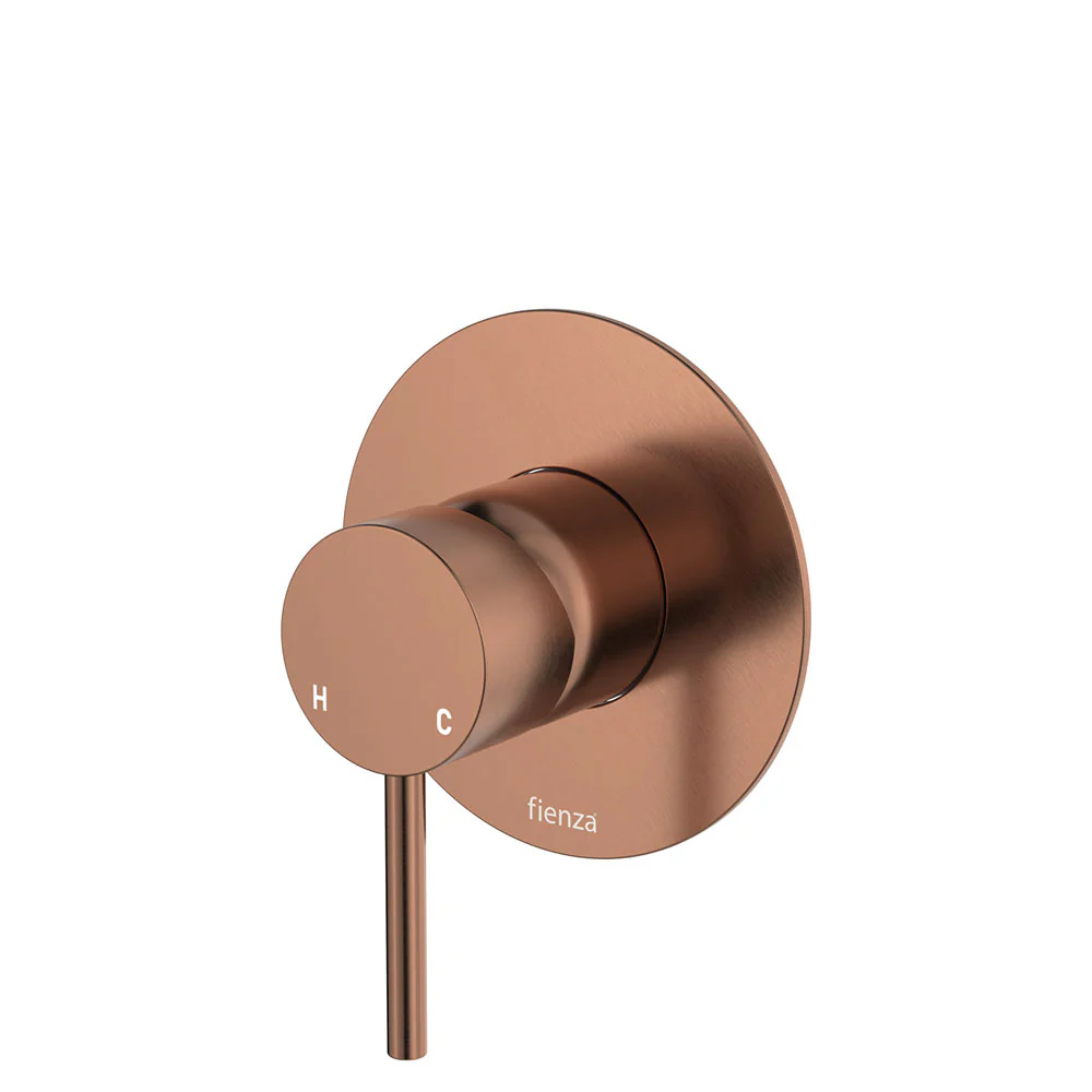 228101CO-3_1000x1000 KAYA WALL MIXER, LARGE ROUND PLATE, BRUSHED COPPER - Image 1