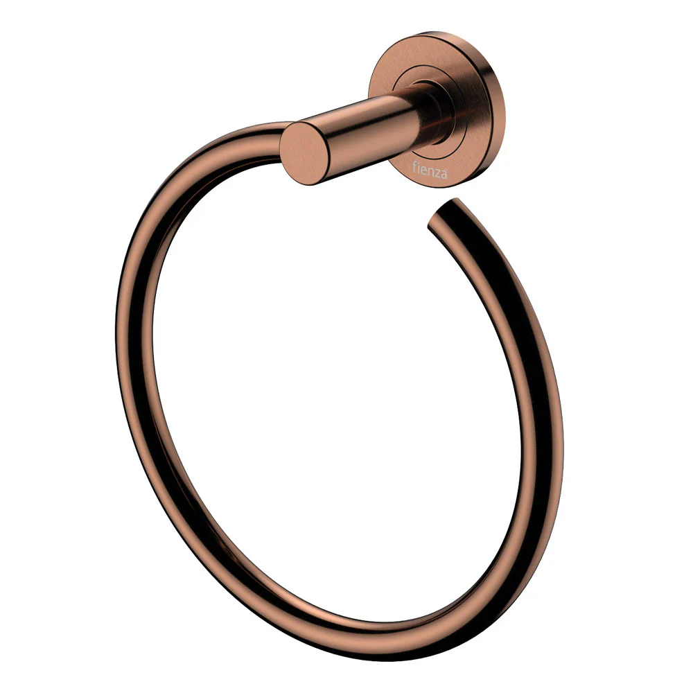82802CO_1000x1000 HAND TOWEL RING, BRUSHED COPPER KAYA - Image 1