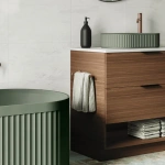 TOILET ROLL HOLDER, BRUSHED COPPER/KAYA HAND TOWEL RAIL - Image 3