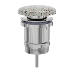 PULL-OUT BASIN WASTE, TERRAZZO CONCRETE/UNIVERSAL POP-UP