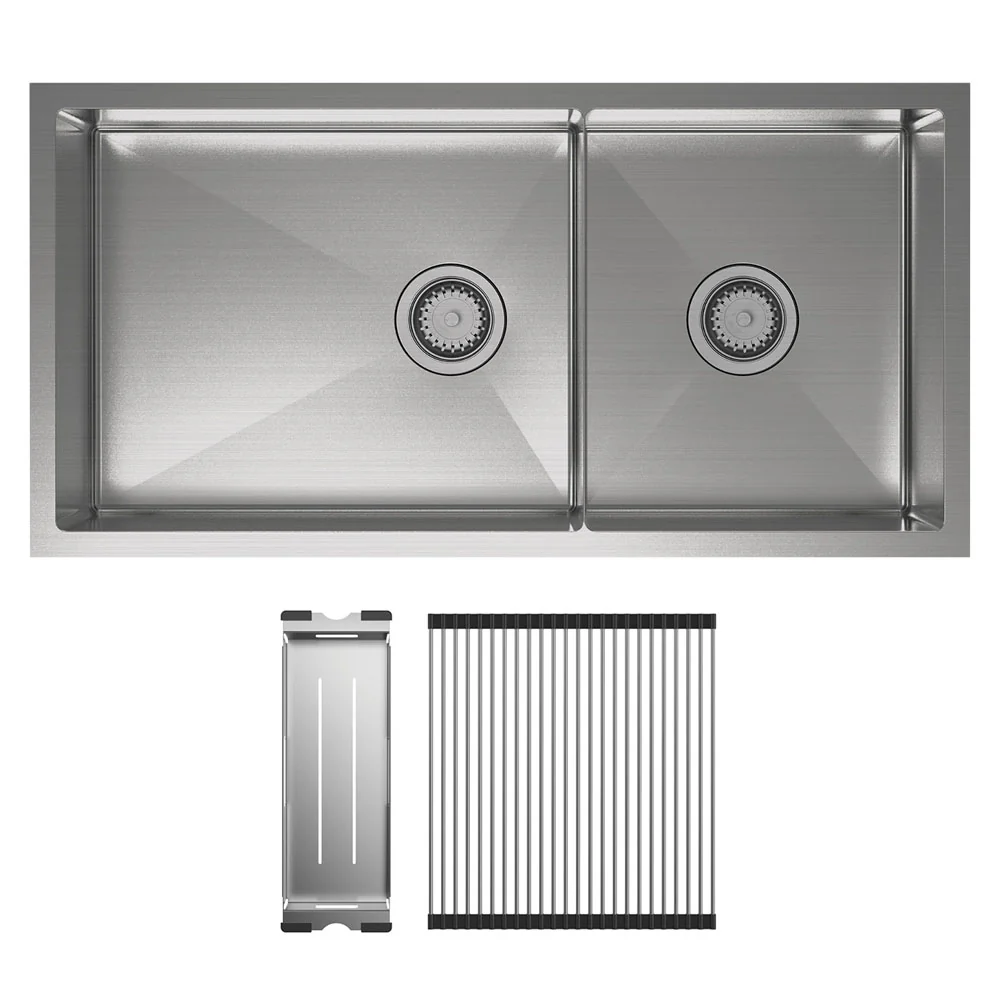 68406-KIT_1_1000x1000 HANA 40L/27L DOUBLE KITCHEN SINK KIT - Image 1