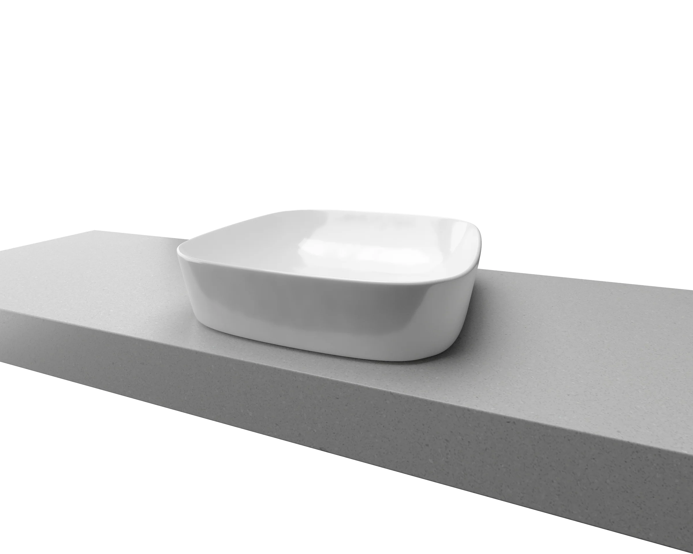 Addison_Basin_Perspective_2400x1920 TIMBERLINE ADDISON GLOSS WHITE BASIN - Image 1