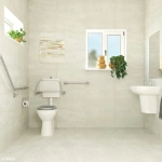 ACCESSIBLE TOILET CARE KIT 2 WITH LEFT-HAND 40° RAIL - Image 3