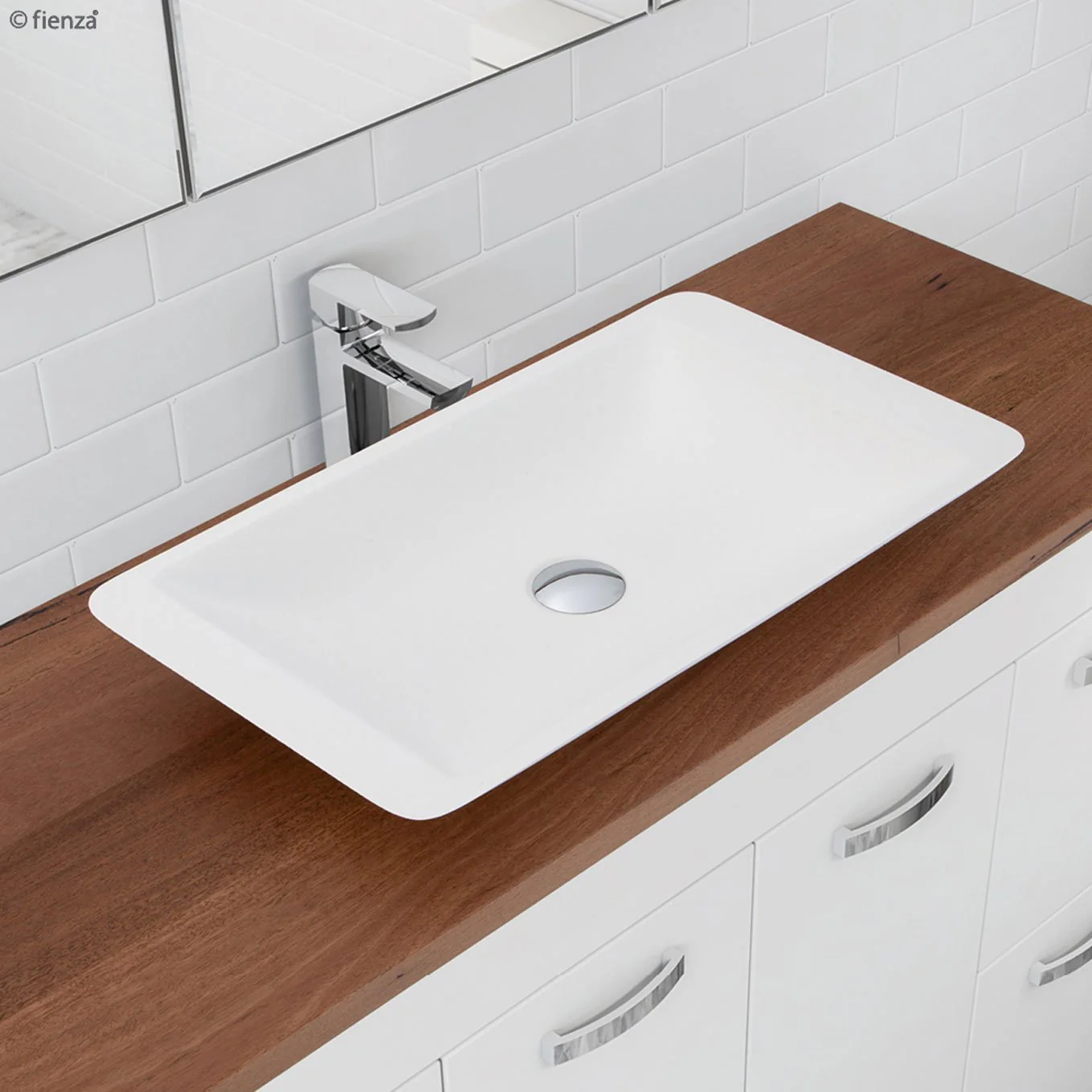 CSB03-W_3_1359x1359 CLASSIQUE 600 MATTE WHITE SOILD SURFACE BASIN - Image 3