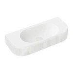 MINKA SOLID SURFACE WALL BASIN, NO TAP HOLE