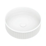 MINKA ROUND SOLID SURFACE ABOVE COUNTER BASIN MATTE WHITE