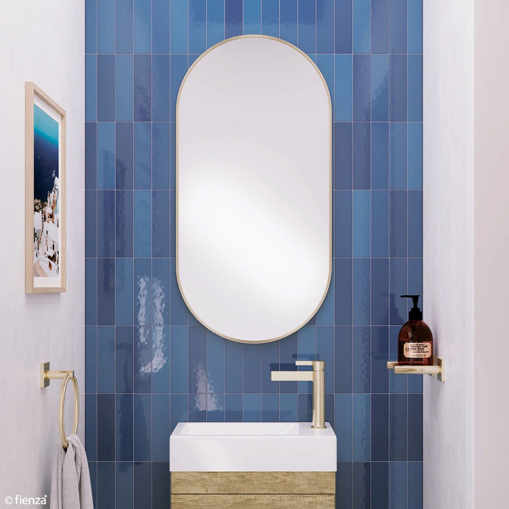 FMP4590UB_Lifestyle_1000x1000 EMPIRE URBAN BRASS FRAMED MIRROR 450 X 900MM - Image 3