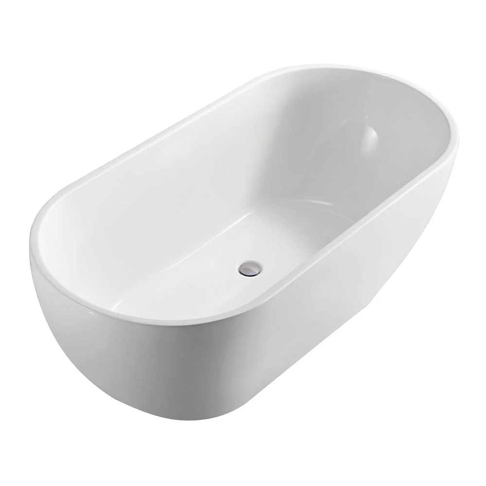 FR11572GW_1000x1000 KOKO FREESTANDING ACRYLIC BATH 1500MM, GLOSS WHITE - Image 1