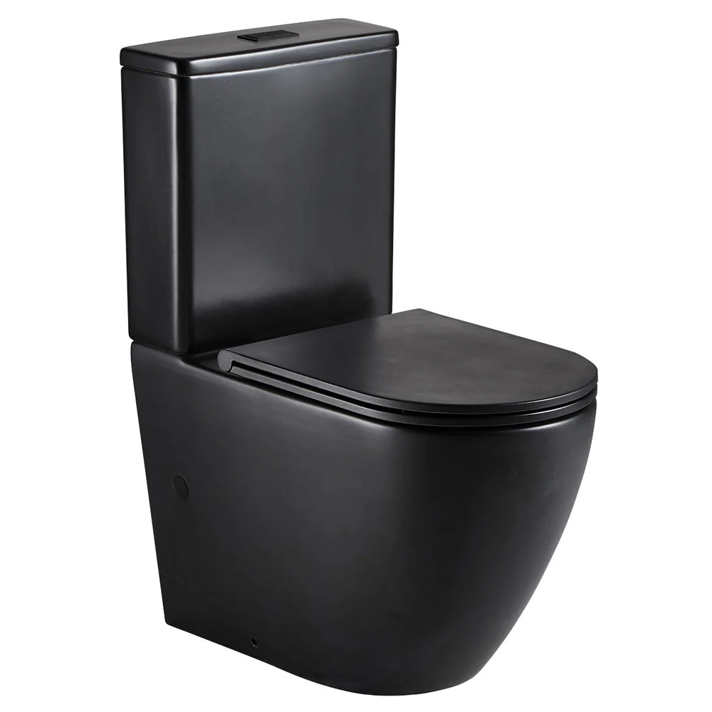 K002MB_1000x1000 KOKO BACK-TO-WALL TOILET SUITE, MATTE BLACK - Image 1