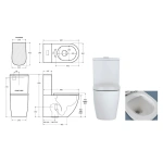 KOKO BACK-TO-WALL TOILET SUITE, GLOSS WHITE - Image 4