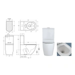 KOKO SLIM SEAT BACK-TO-WALL TOILET SUITE - Image 4
