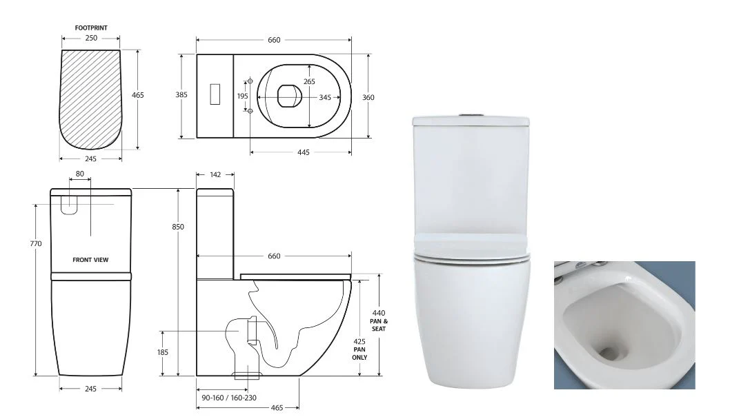 KokoBackToWallGLOSSSKINNY-Specs_1058x608 KOKO SLIM SEAT BACK-TO-WALL TOILET SUITE - Image 4