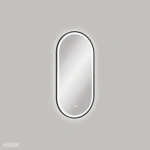 EMPIRE LED MATTE BLACK FRAMED MIRROR, 450 X 900MM - Image 3