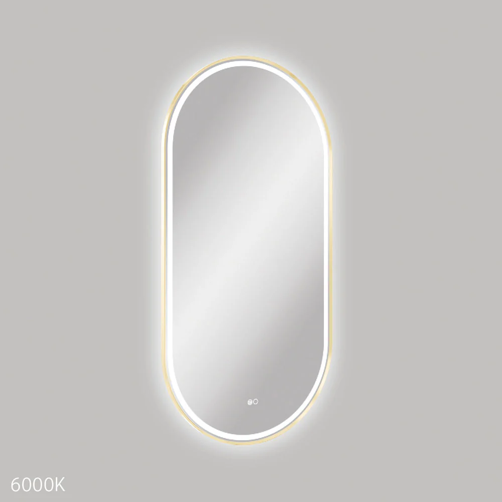 LED60120FPUB_2_1000x1000 EMPIRE LED URBAN BRASS FRAMED MIRROR, 600 X 1200MM - Image 3