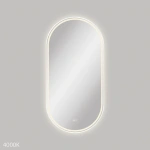 EMPIRE LED MATTE WHITE FRAMED MIRROR, 600 X 1200MM - Image 3