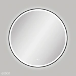 REBA LED MATTE BLACK FRAMED MIRROR, 900MM