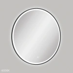 REBA LED MATTE BLACK FRAMED MIRROR, 900MM - Image 3