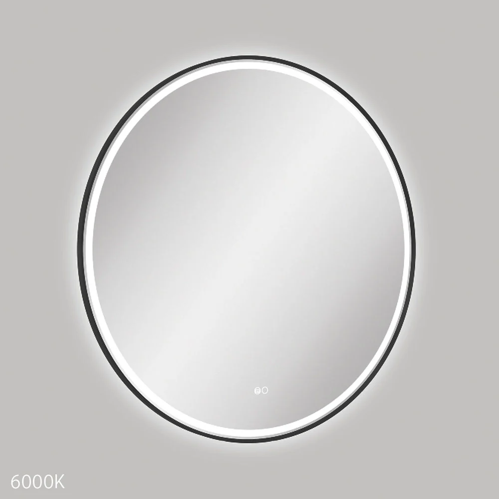 LED900FRB_2_1000x1000 REBA LED MATTE BLACK FRAMED MIRROR, 900MM - Image 3