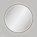REBA LED MATTE BLACK FRAMED MIRROR, 900MM - Image 4