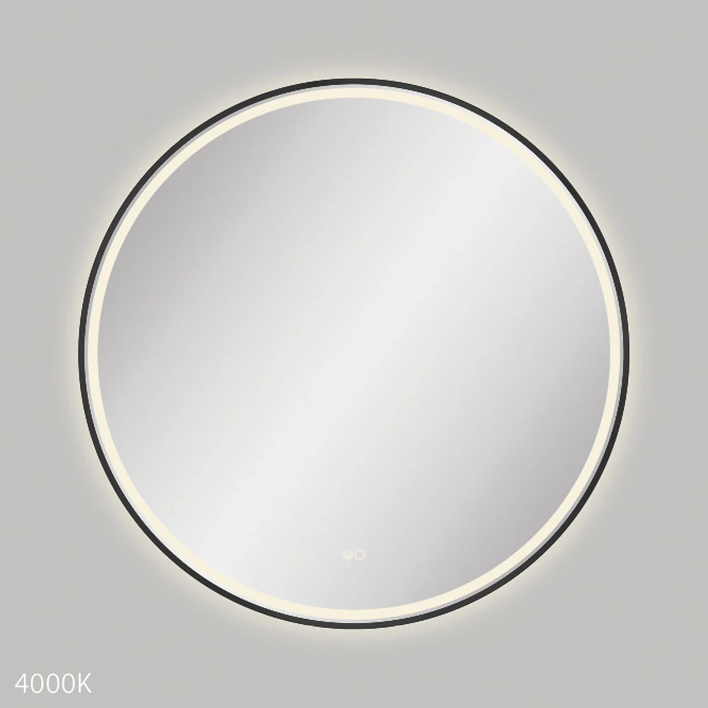 LED900FRB_3_1000x1000 REBA LED MATTE BLACK FRAMED MIRROR, 900MM - Image 4