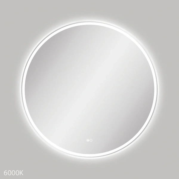 REBA LED MATTE WHITE FRAMED MIRROR, 900MM
