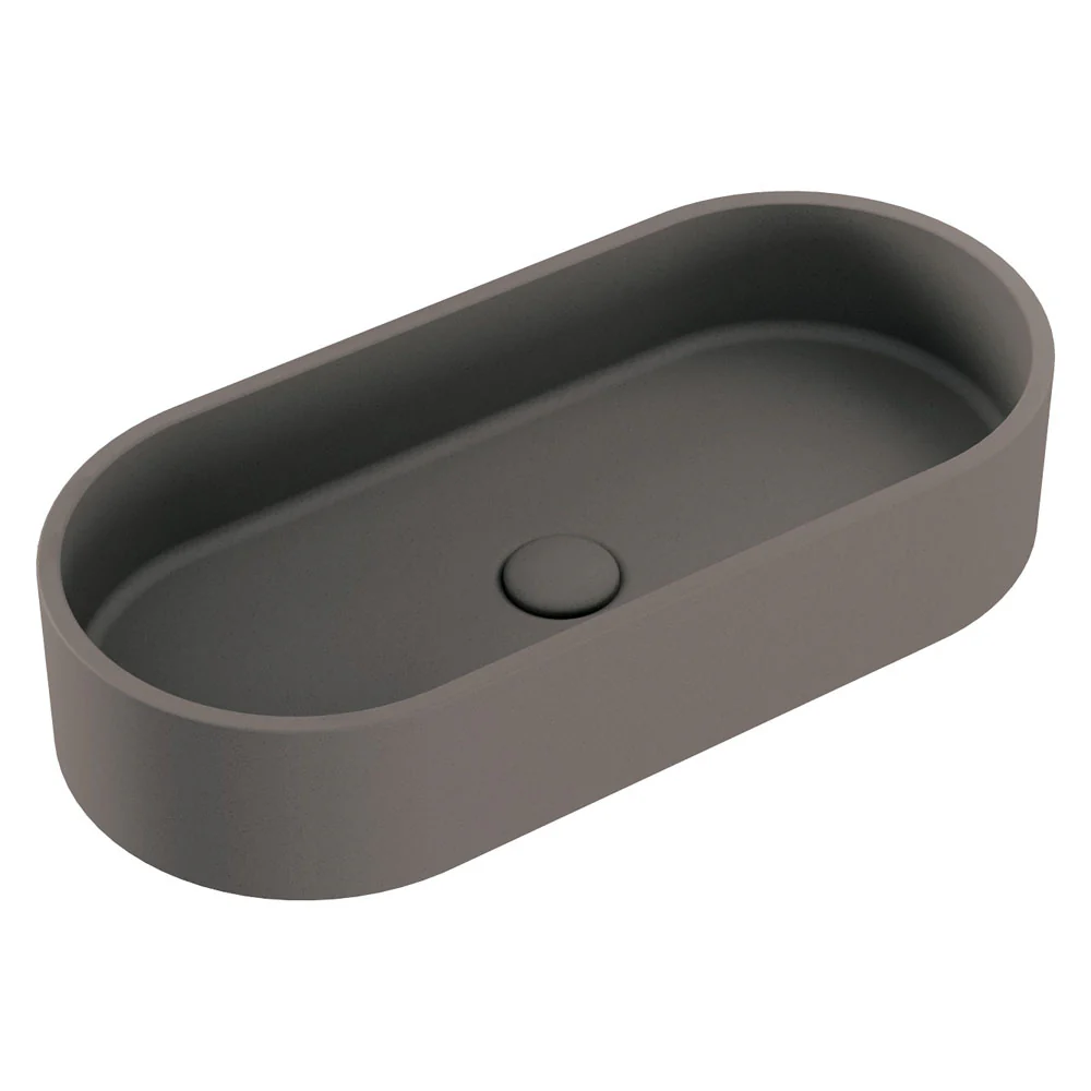 RB013_1000x1000 JADA PILL CONCRETE ABOVE COUNTER BASIN, WARM GREY - Image 1