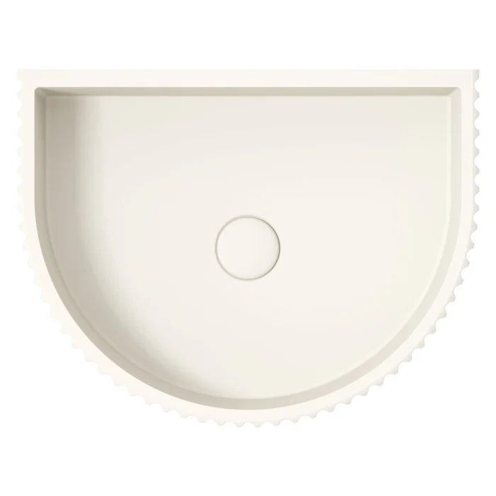 RB078W_2-700x700_700x700 VALENTINA FLUTED ARCH CONCRETE WALL BASIN, WARM WHITE - Image 3