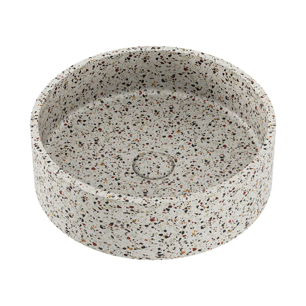 RB199TZ_1000x1000 JADA ROUND CONCRETE ABOVE COUNTER BASIN, TERRAZZO - Image 4